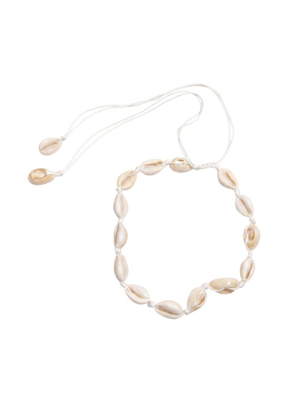 3/$20 NIP | Adjustable Sea Shell Cowrie Choker Necklace Boho Beachy Cream